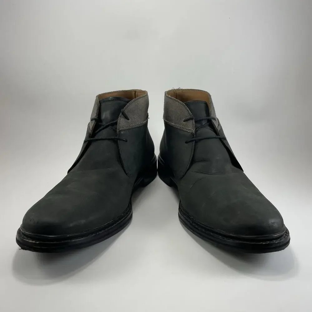 Cole Haan Colton Chukka Boots Mens 11 Gray Nubuck Lace Up Ankle Shoes